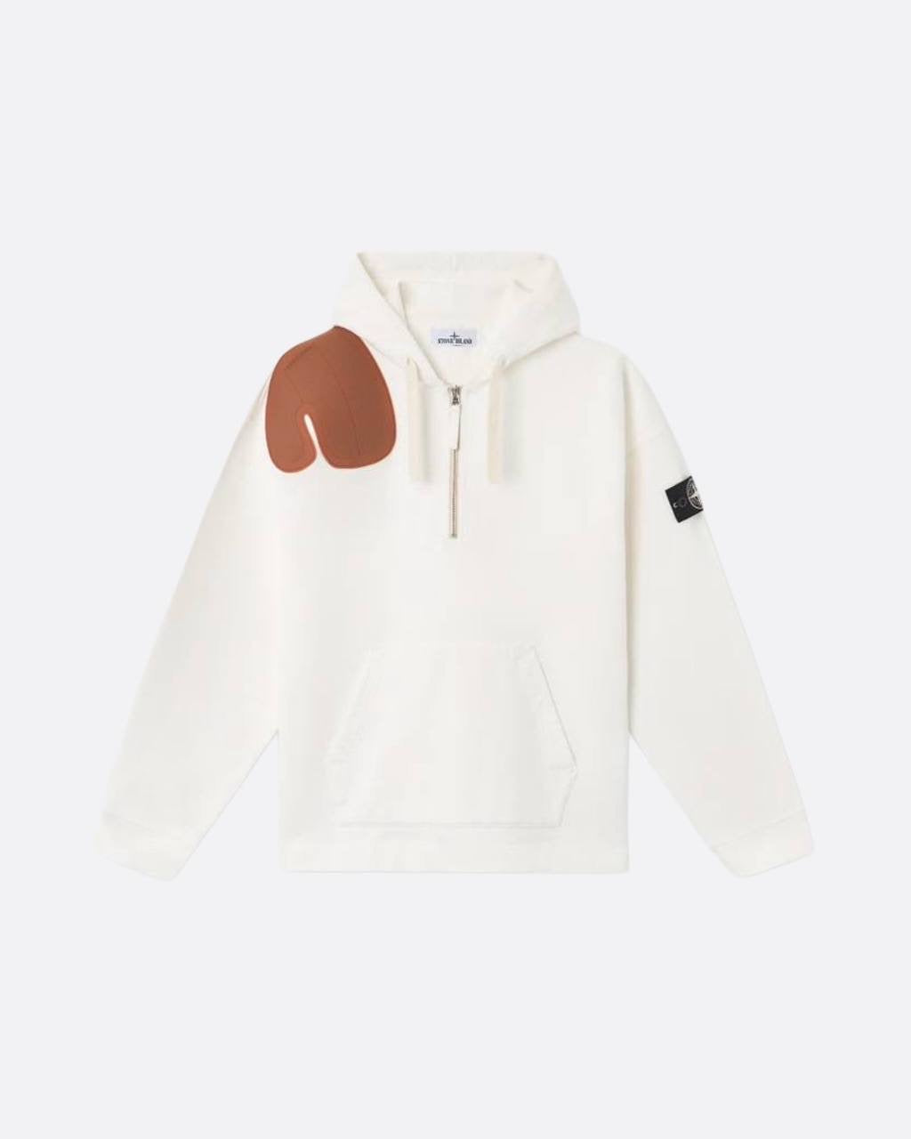 Pull Stone - blanc/marron
