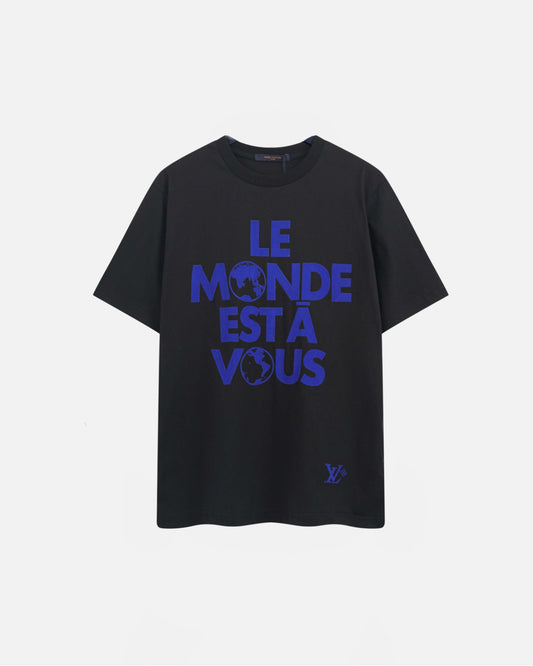 T-shirt de luxe - noir/bleu