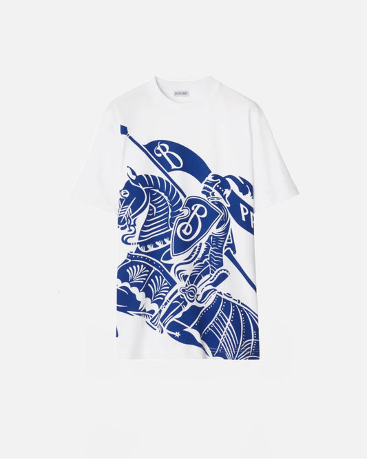 T-shirt de luxe - bleu/blanc