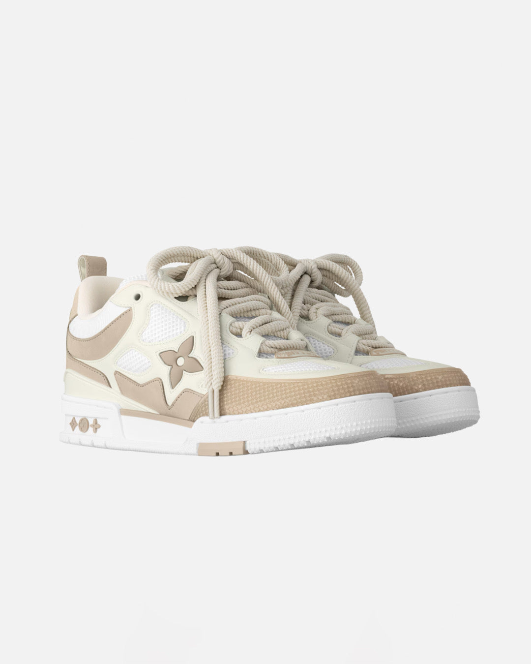 Chaussures de luxe skate - blanc/beige