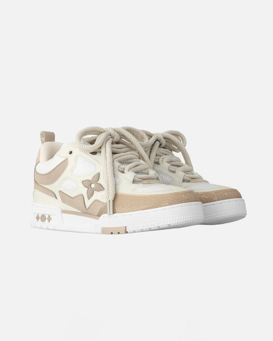 Chaussures de luxe skate - blanc/beige