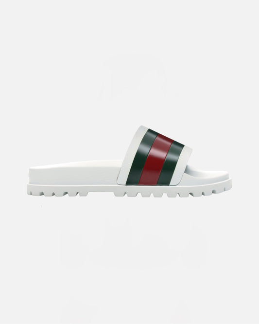 Claquettes - blanc/vert/rouge